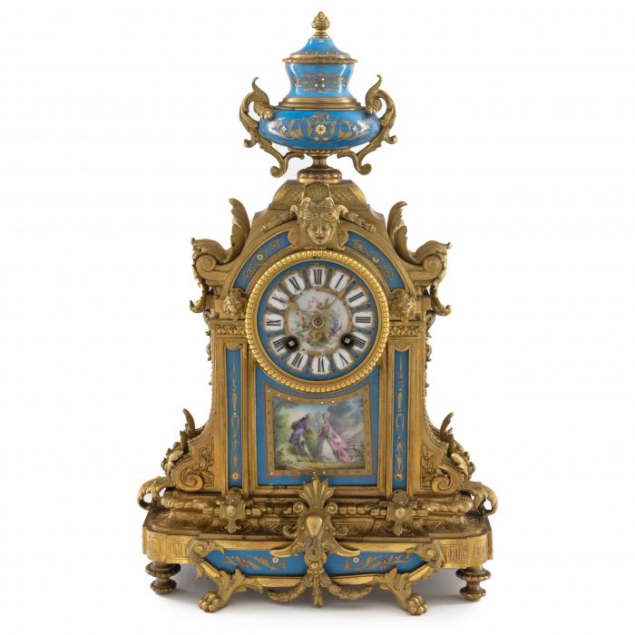 Pendola, con placche smaltate Napoleone III